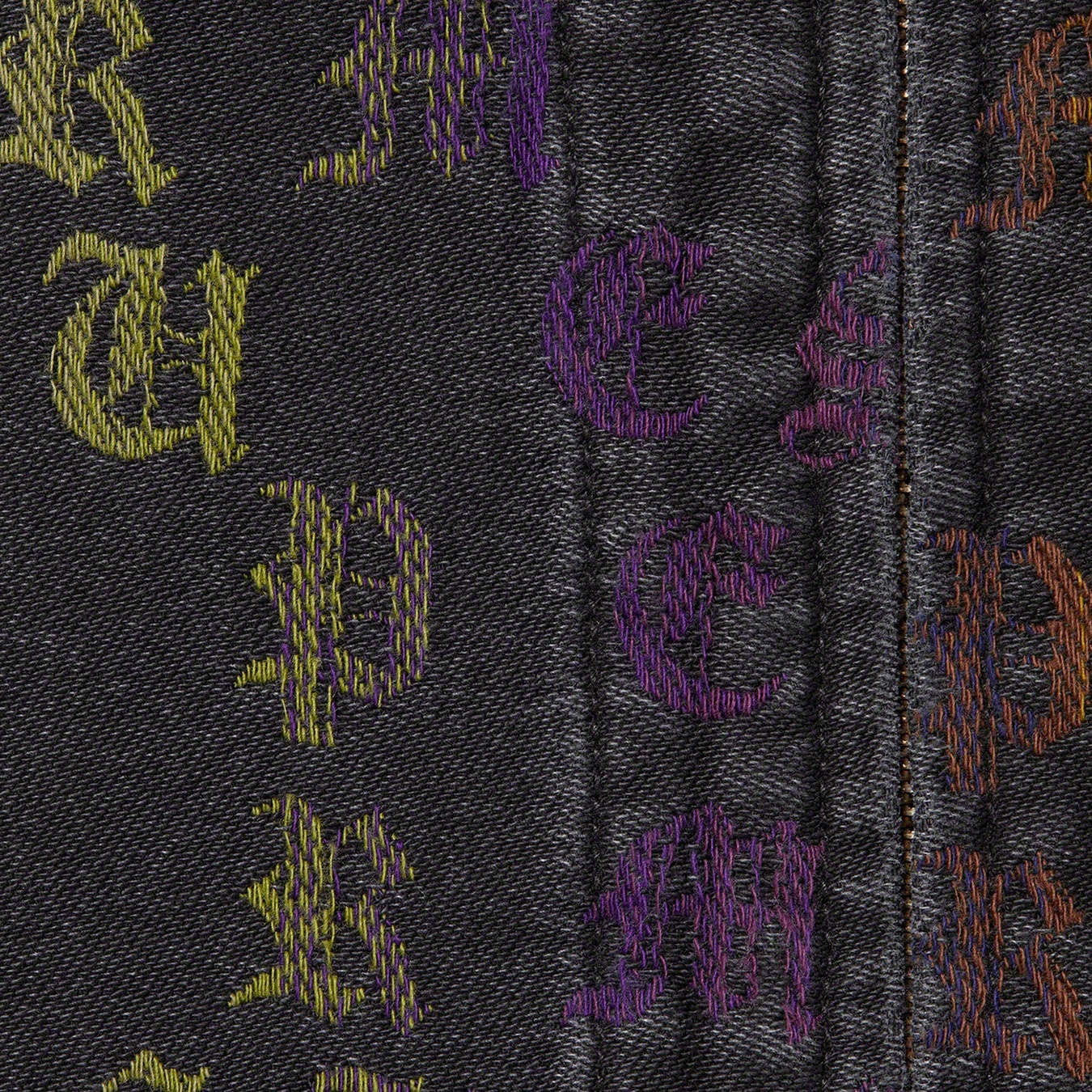 Gradient Jacquard Denim Work Jacket view 8